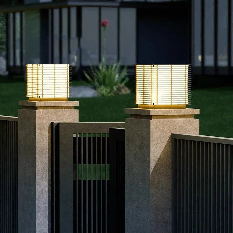 Modern solar lawn lamp for outdoor lighting