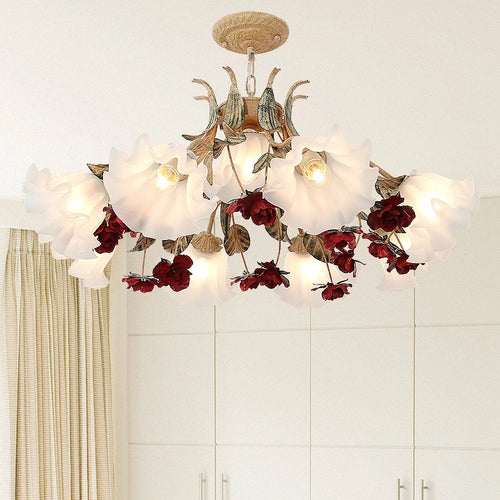 Creative retro chandelier for vintage restaurants and romantic living rooms - vue 3 sur 9