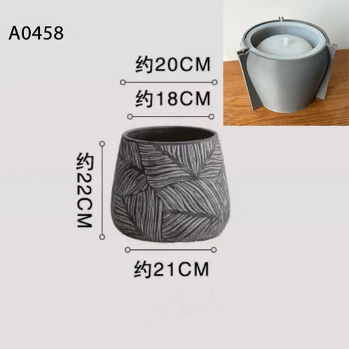 Decorative nordic concrete planter silicone mould - vue 8 sur 9