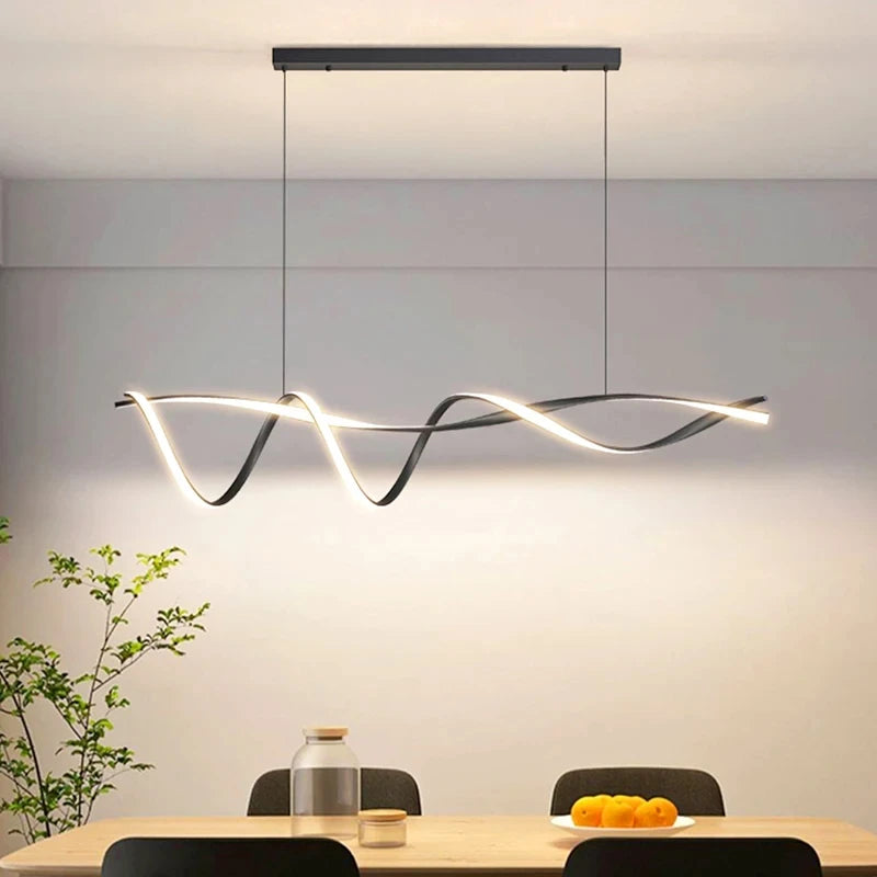 Modern glass chandelier for indoor lighting