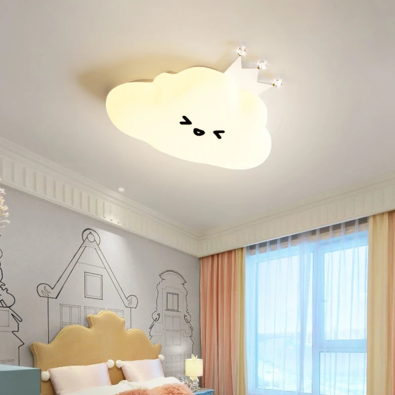 cute star moon cloud ceiling light for decorative children's room