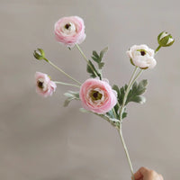 Small artificial peony flower bouquet for wedding and home decoration