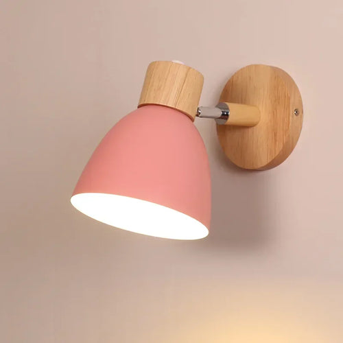 Modern wooden wall light for nordic decorative lighting