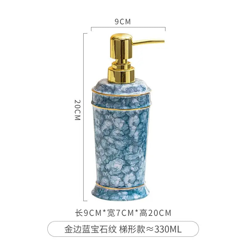ceramic soap dispenser for shower gel and disinfectant - vue 21 sur 30