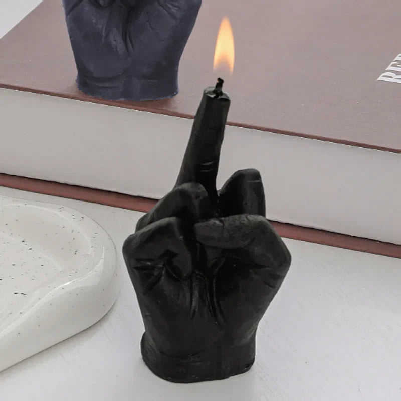 original decorative middle finger scented candle