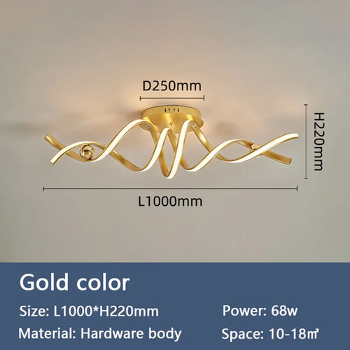 Modern LED ceiling light for elegant and stylish interiors - vue 9 sur 10