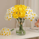 Set of 6 artificial narcissus flower bouquets for all decorations