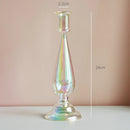 Nordic glass candle holder for weddings and flowers
