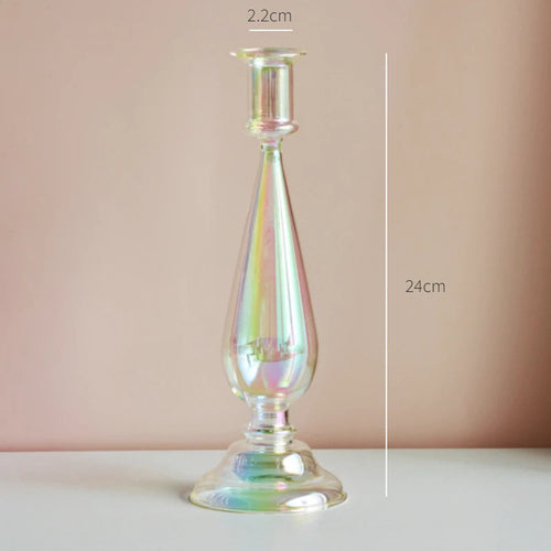 Nordic glass candle holder for weddings and flowers - vue 22 sur 22