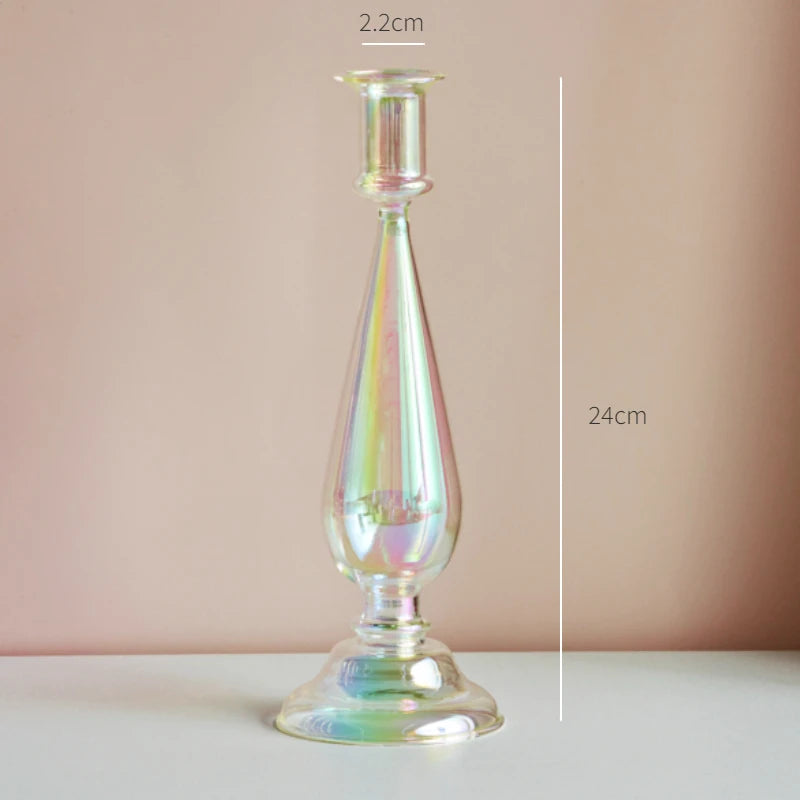 Nordic glass candle holder for weddings and flowers - vue 21 sur 22