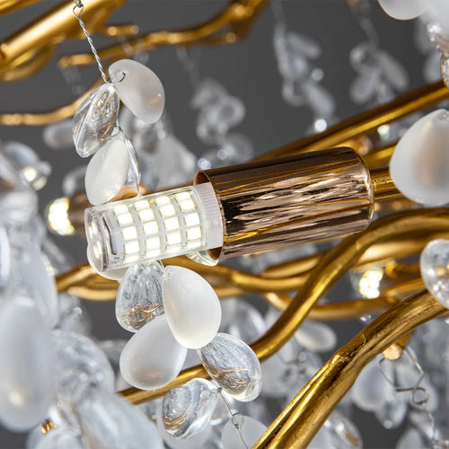 Modern crystal LED chandelier for interior decoration - vue 6 sur 22
