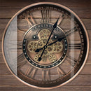 metal mobile wall clock stylish and durable interior decoration