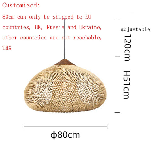 Southeast Asian vintage rattan pendant light high quality for dining room, restaurant, kitchen, or loft - vue 17 sur 27