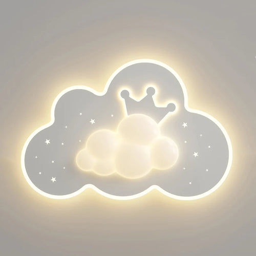 Romantic cloud ceiling light for children's or baby room - vue 6 sur 7