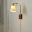 Chinese style ceramic wall light with pull switch