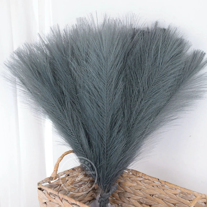 Set of artificial pampas grass bouquets for indoor decoration - vue 15 sur 15