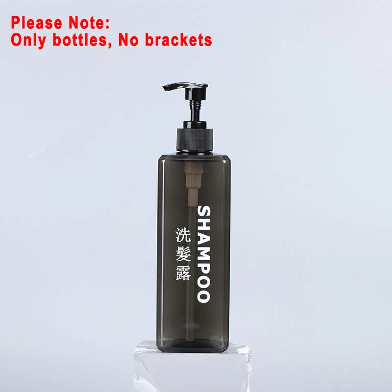 shampoo and shower gel dispenser with wall mount