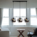 metal pendant lamp globe lampshade modern industrial style