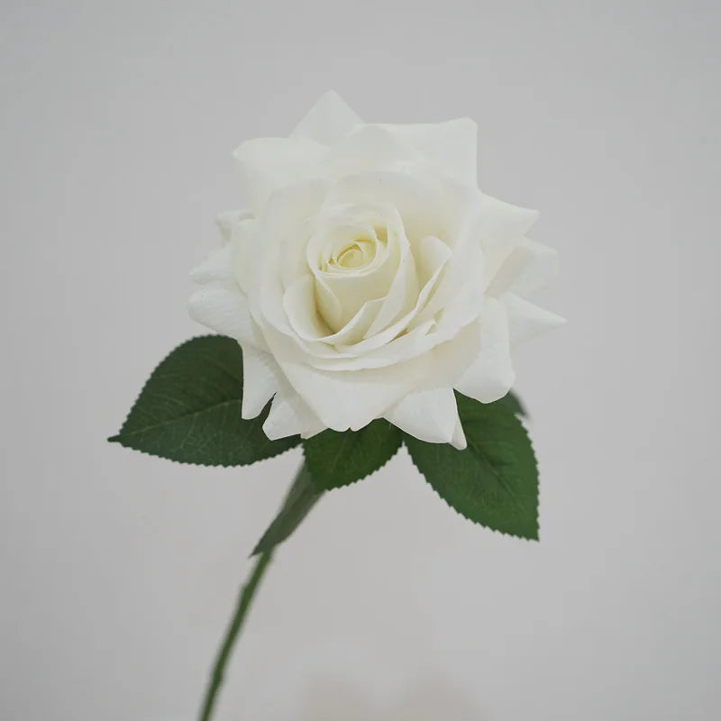 Artificial latex rose for floral decoration and weddings - vue 5 sur 6