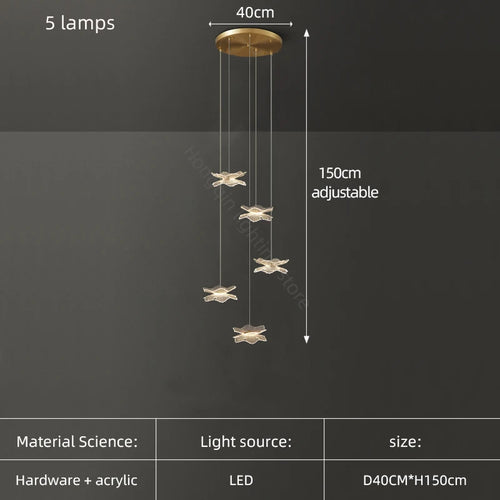 Modern designer ceiling light for elegant indoor lighting - vue 10 sur 12