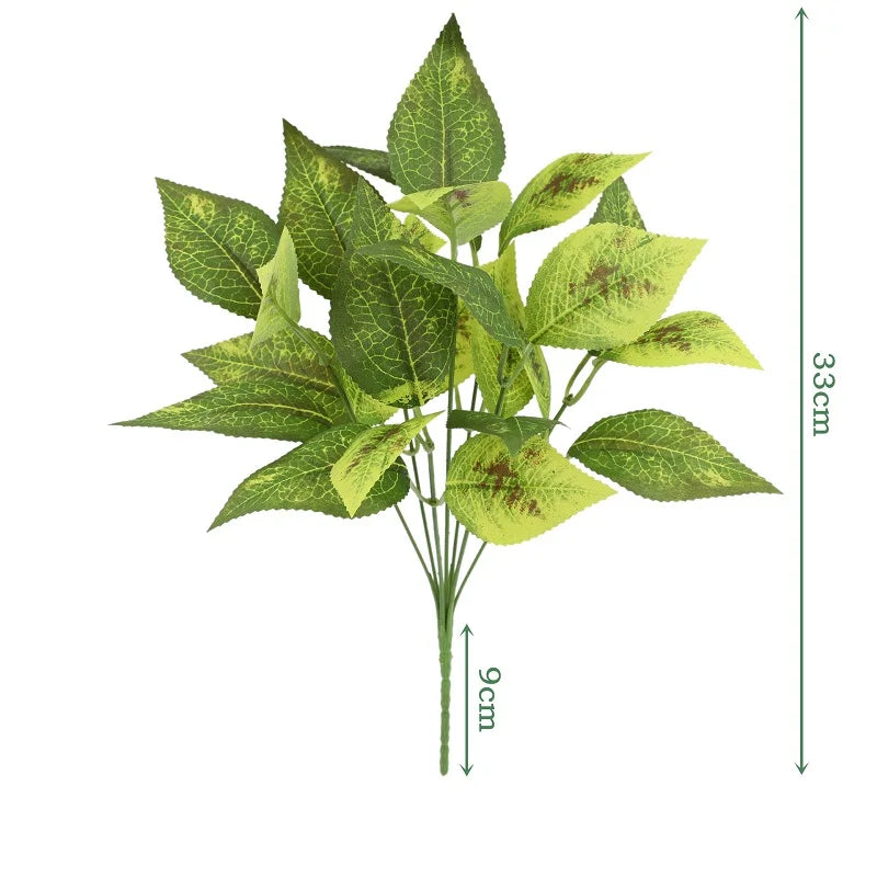 Artificial silk bamboo leaves for elegant decoration - vue 32 sur 32