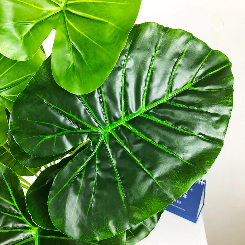 Large artificial tropical banana leaf plant for indoor and outdoor decoration - vue 4 sur 8