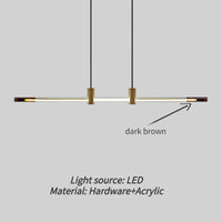 Minimalist LED chandeliers for modern bars and receptions