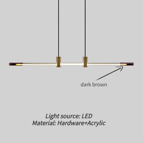 Minimalist LED chandeliers for modern bars and receptions