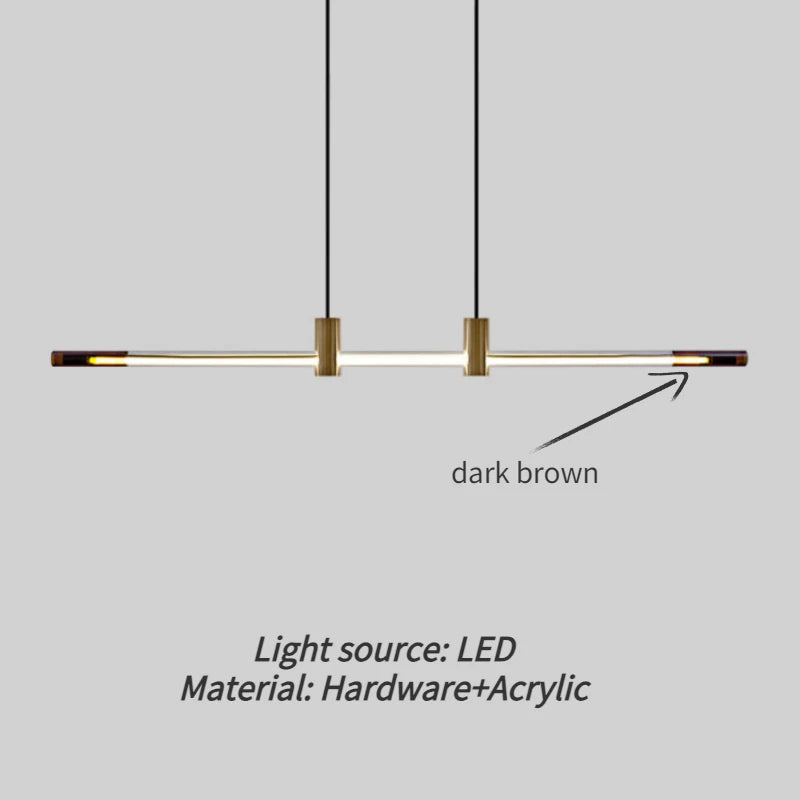 Minimalist LED chandeliers for modern bars and receptions