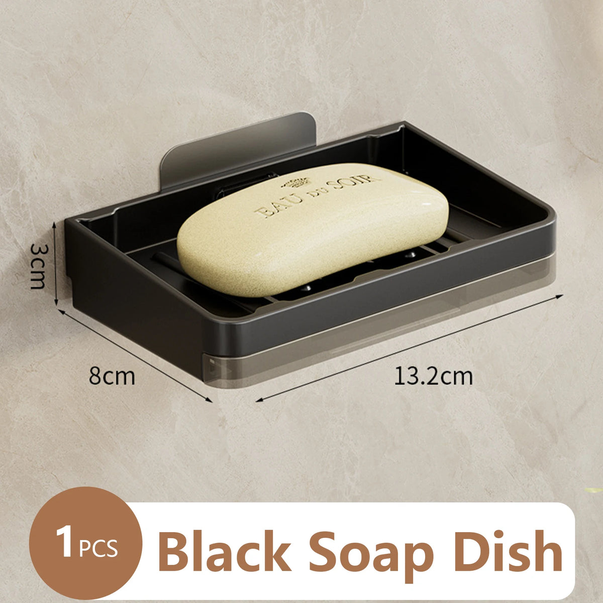 wall mount for soap dish and bathroom accessories - vue 12 sur 14