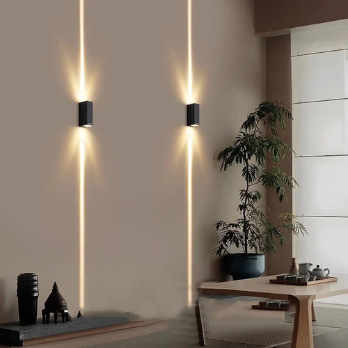 Modern waterproof outdoor aluminium LED wall light - vue 3 sur 15