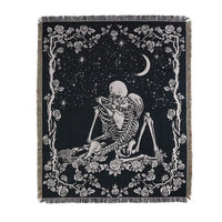 Boho landscape motif decorative throw for sofa living room bedroom