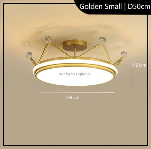 Children's crown LED pendant light modern Winfordo - vue 13 sur 12