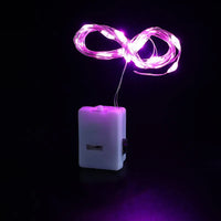 Set of 5 LED string lights for festive decorations