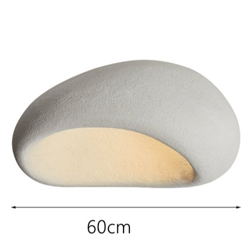 Curved Japanese style designer ceiling light akane - vue 10 sur 10