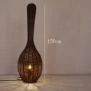 Wabi sabi bamboo floor lamp for unique interior decor