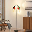 Retro fabric LED floor lamp for elegant decor