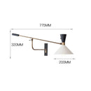 American long arm wall light