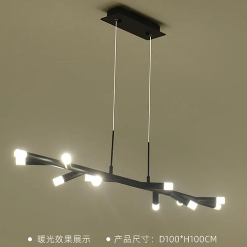 Modern LED chandelier for Nordic interior decoration - vue 2 sur 9