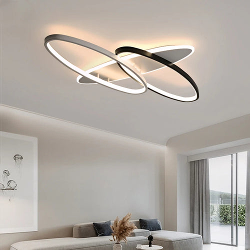 Creative black and white chandelier for interior decoration - vue 3 sur 16
