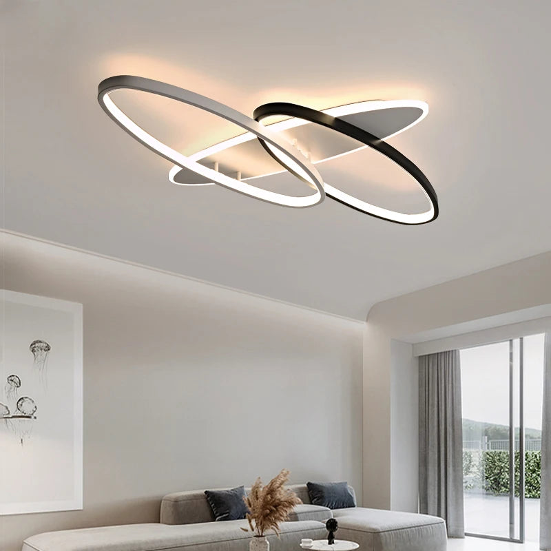 Creative black and white chandelier for interior decoration - vue 3 sur 16