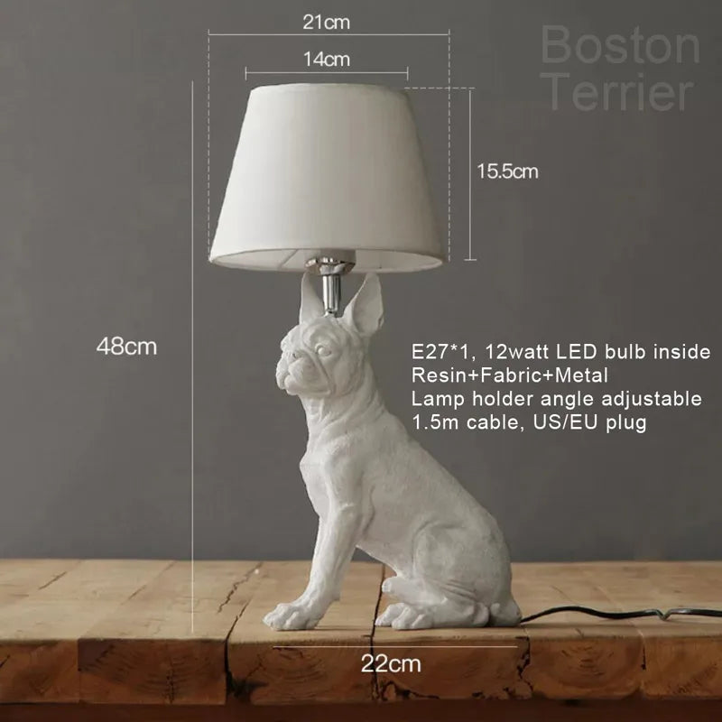 Modern LED puppy design table lamp for children - vue 15 sur 16