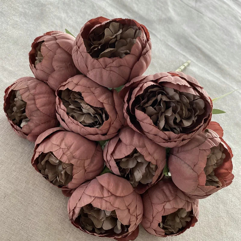 Artificial peony bouquet for weddings and elegant decoration