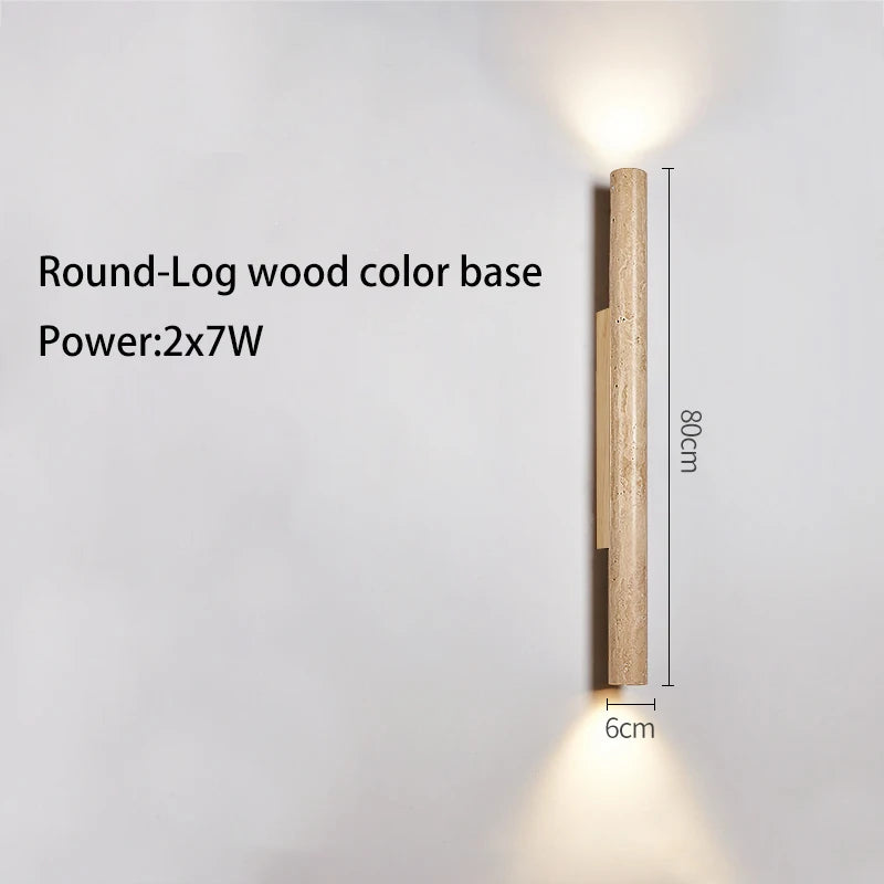Long stone LED wall light - vue 11 sur 21