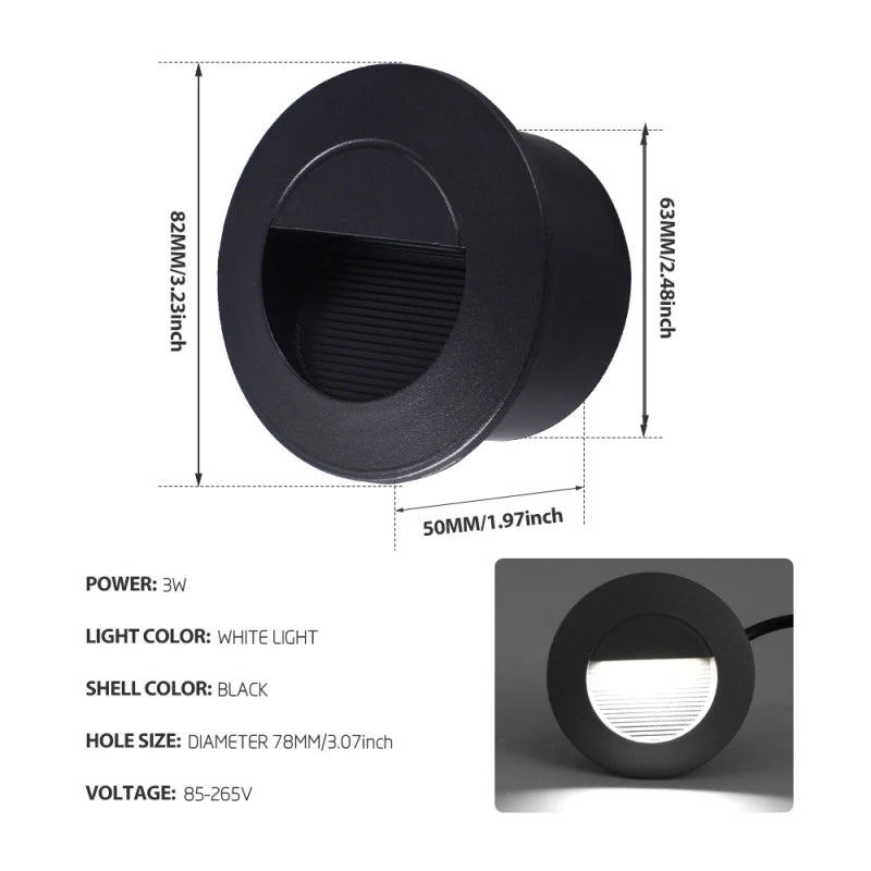 Integrated waterproof LED stair footlight, concealed for outdoor use - vue 12 sur 18