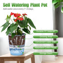 set of 3 transparent double-decker flower pots, garden trend
