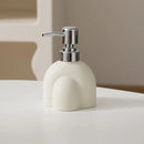 Portable ceramic soap dispenser for shampoo and water