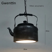 Modern iron pendant light for industrial decor