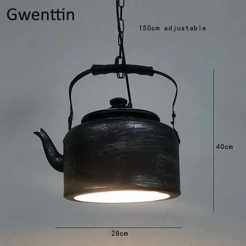 Modern iron pendant light for industrial decor