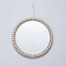 decorative raffia mirrors for elegant wall decoration